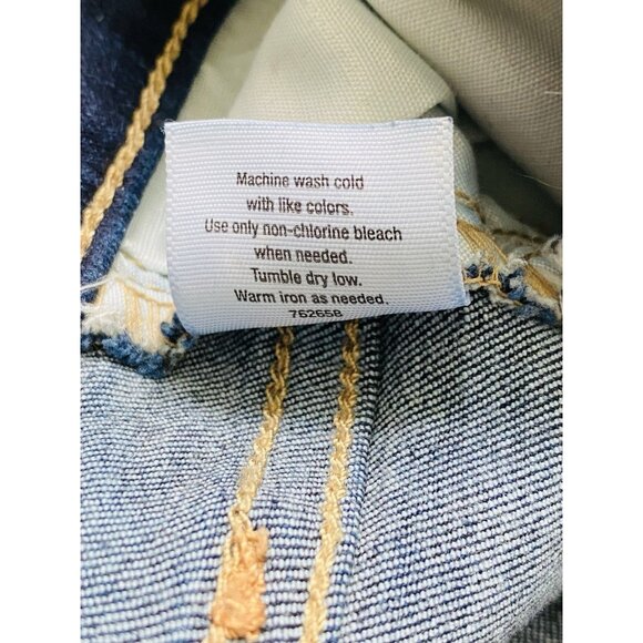 ANA A New Approach Womens Size 8 High Rise Skinny Jeans Exposed Button Fly Dark - Picture 5 of 8